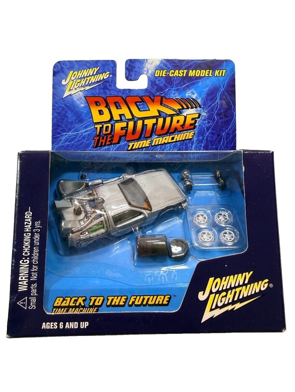 Johnny Lightning Back to the Future Time Machine Die-Cast Model Kit Sealed 2002